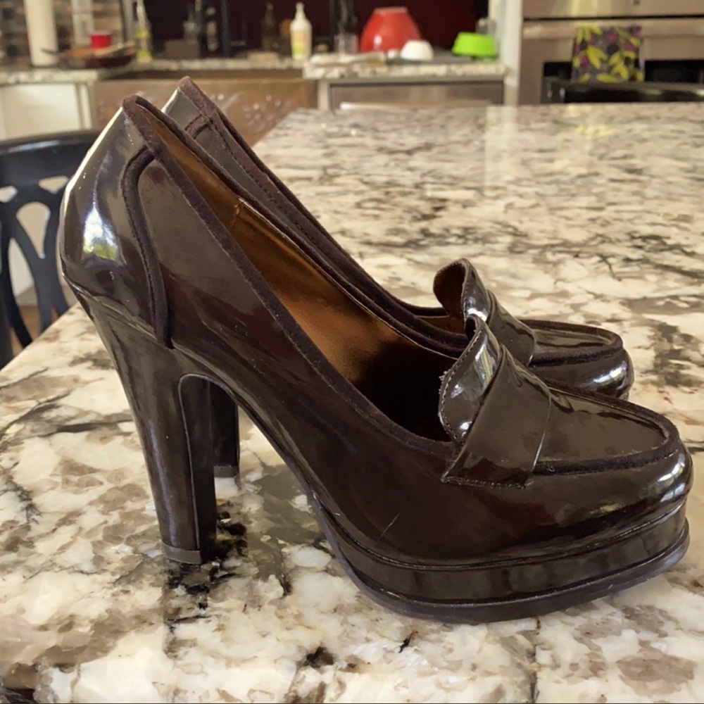 Women’s dress shoes Brown patent leather